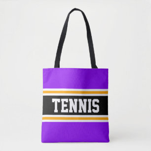 Bolsa Tote Gamas de TÊNIS amarelo-preto-roxo-claro