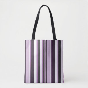Bolsa Tote Gamas Verticais Contemporâneas Lilac Eficazes