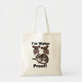 Bolsa Tote Gambá de Água Eu Sou à Prova d'Água Engraçado