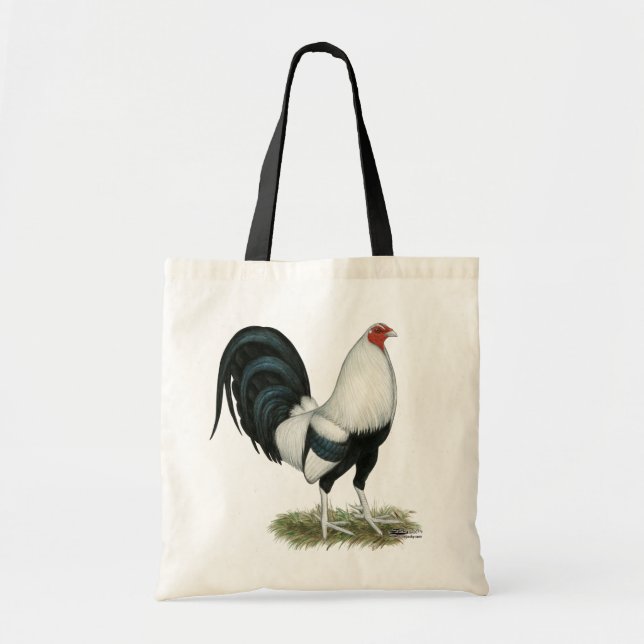Bolsa Tote Gamecock prateado (Frente)