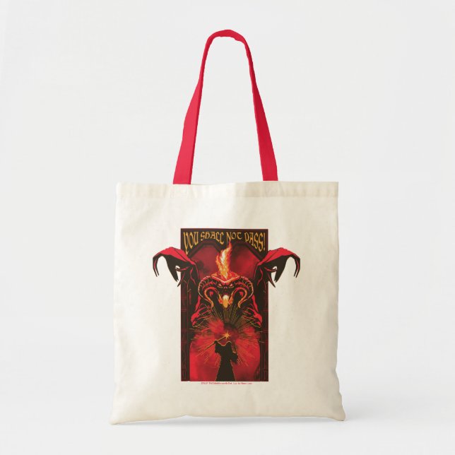 Bolsa Tote GANDALF™ Vs Balrog "You Shall Not Pass" Graphic (Frente)