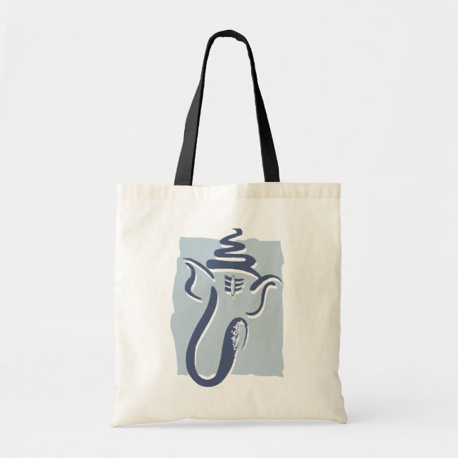 Bolsa Tote Ganesh artístico (Frente)