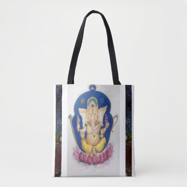 Bolsa Tote Ganesha Elephant Luck Maureen Girard (Frente)