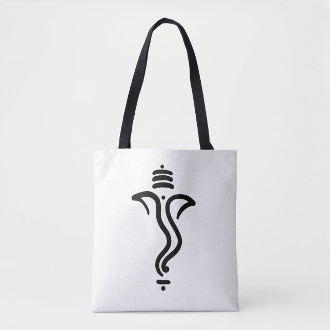 Bolsa Tote Ganesha simples elegante/deus indiano (Frente)