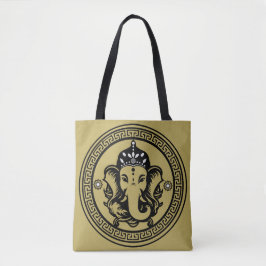 Bolsa Tote Ganesha Themed Hindu Art Print