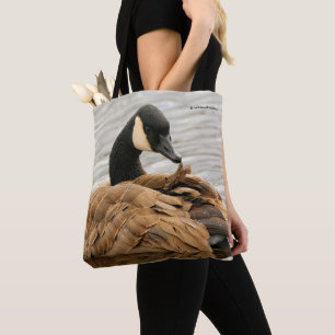 Bolsa Tote Ganso de Canadá no lago
