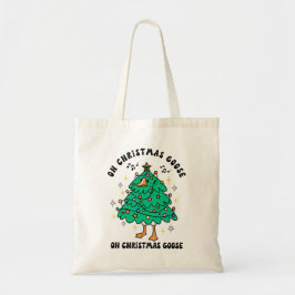 Bolsa Tote Ganso de Natal Engraçado