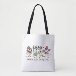 Bolsa Tote Ganso patriótico à solta | 4 de julho