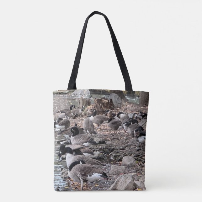 Bolsa Tote Gansos no Parque (Verso)