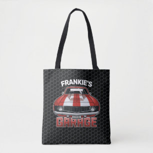 Bolsa Tote Garagem do Carro Muscular do Camaro Classic NAME