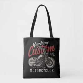Bolsa Tote Garagem Personalizada do Biker Cruiser de Motocicl