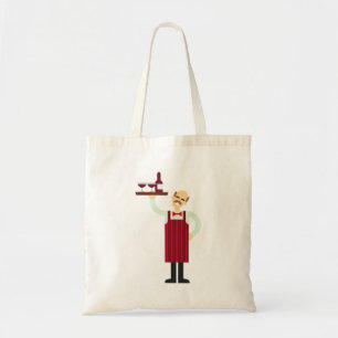 Bolsa Tote Garçom com Vinho