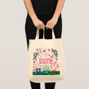 Bolsa Tote Garden Cotação Floral Denominação Diversão Floral 