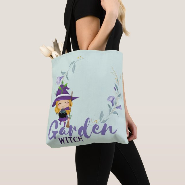 Bolsa Tote GARDEN WITCH - Personalizar com texto, ortografia, (Close Up)