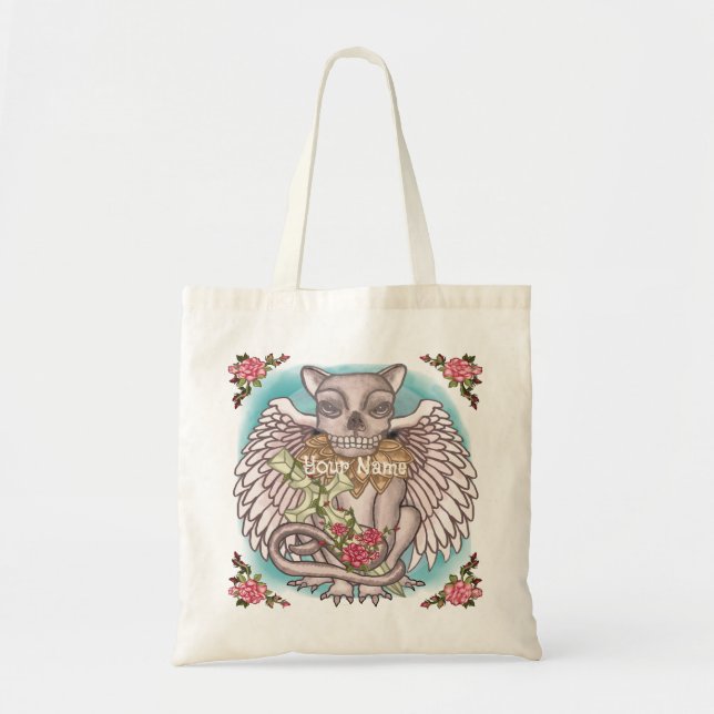 Bolsa Tote Gárgula de Caveira  (Frente)