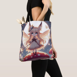 Bolsa Tote Garota Anime Pixie Hippie Lua Fada
