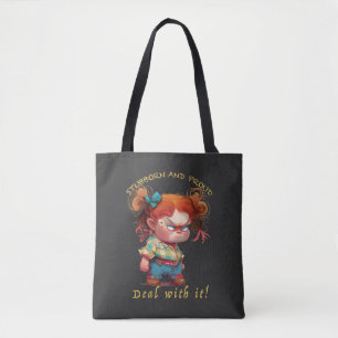 Bolsa Tote Garota Bastante Entusiasmada Com Ele É Bonita E Ad
