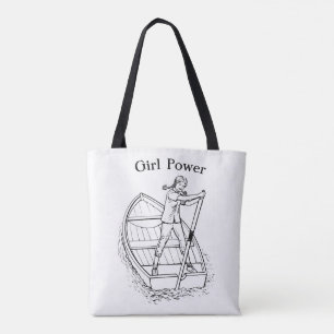Bolsa Tote Garota com Escultor de Energia do Barco Thunder_Co