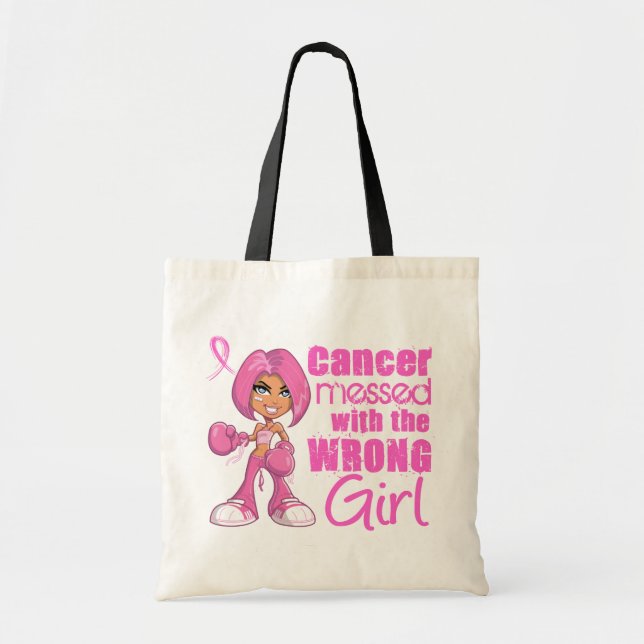 Bolsa Tote Garota de Combate do Cancer 1 (Frente)