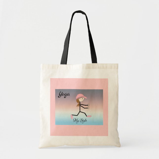 Bolsa Tote Garota de Ioga (Frente)