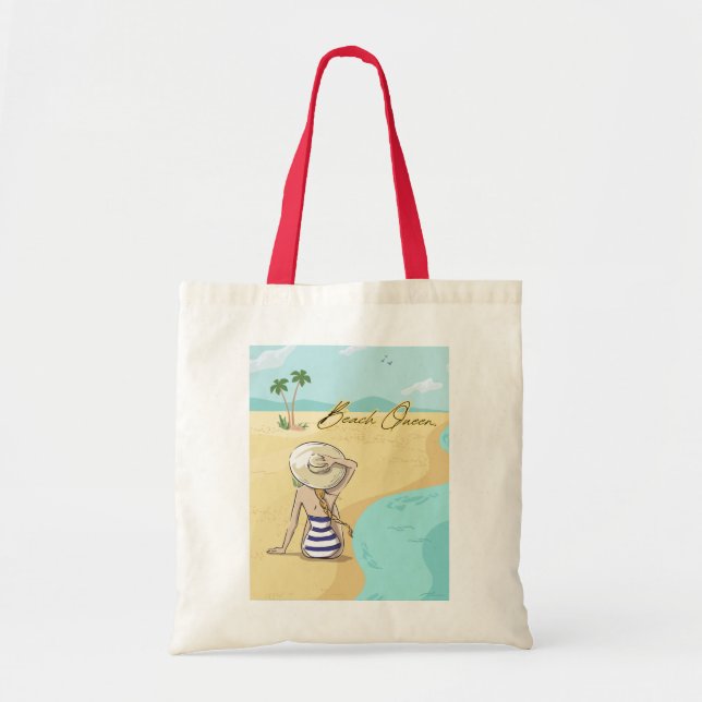 Bolsa Tote garota de praia (Frente)