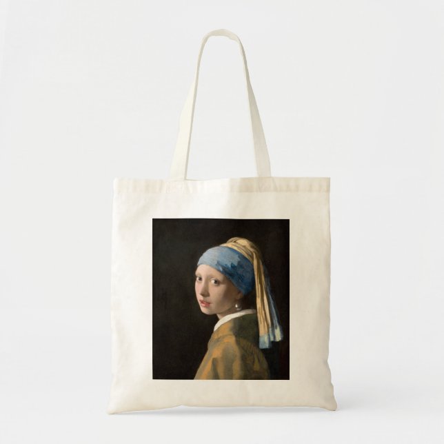 Bolsa Tote Garota de Vermeer com Pérolas (Frente)