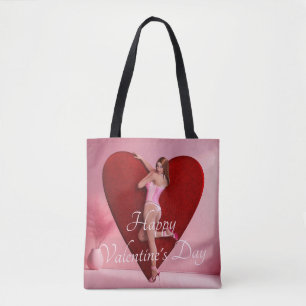 Bolsa Tote Garota do Namorados Apaixonada em um Corset