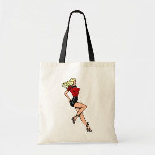 Bolsa Tote Garota Glamourosa Vintage ao Lado, Loira Explosiva