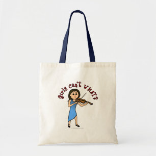 Bolsa Tote Garota Leve Jogando Violino