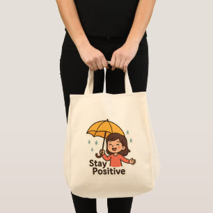 Bolsa Tote Garota na chuva... mas com um sorriso