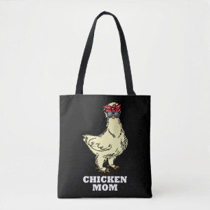 Bolsa Tote Garota Silkie Mãe Feira De Frango Engraçada Mãe