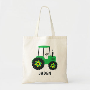 Bolsa Tote Garotas de Trator Verde - Barnyard Fazenda Persona