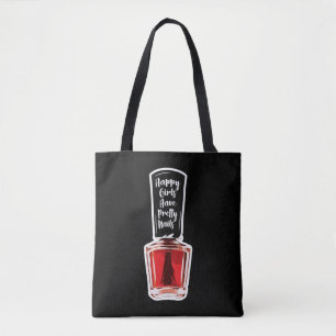 Bolsa Tote Garotas felizes têm Unhas Bonito pregando amantes