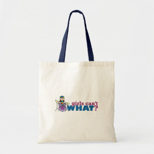 Bolsa Tote Garotas não sabem o quê? Logotipo do Drummer Me