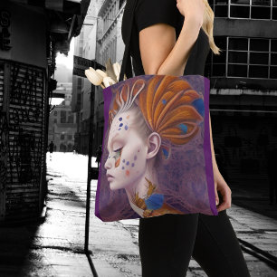 Bolsa Tote Garotas Whimsical Enfrentam Feiticeira Ninfa Toque
