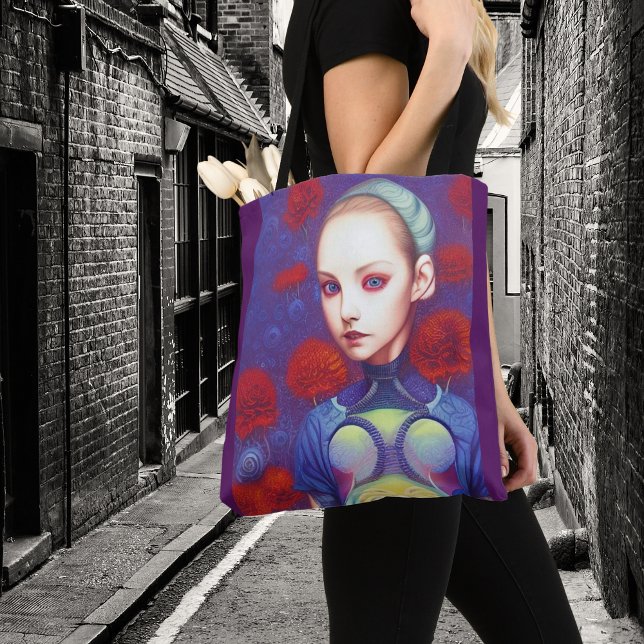 Bolsa Tote Garotas Whimsical Enfrentam Feiticeira Ninfa Toque (Criador carregado)