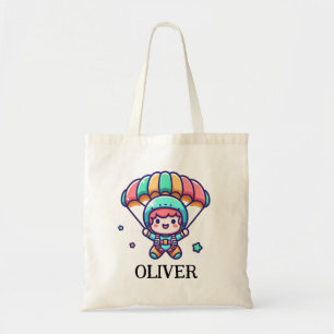Bolsa Tote Garoto Bonito de Paraquedas