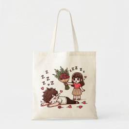 Bolsa Tote Garoto e Garota com Flores