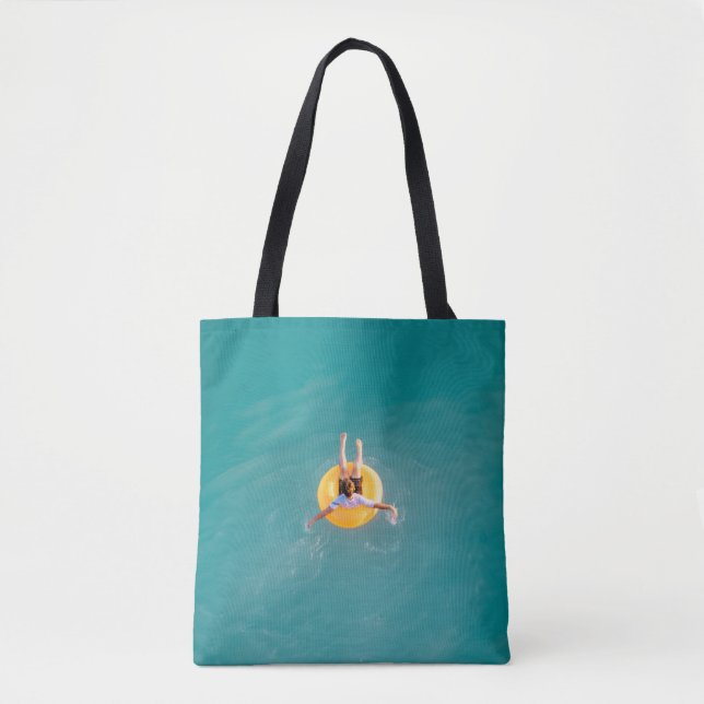 Bolsa Tote Garoto sentado na boia (Frente)