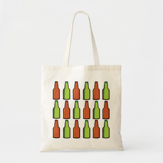 Bolsa Tote Garrafa de Cerveja Bebida Festa (Frente)