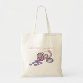 Bolsa Tote Garrafa de Comprimidos Rosa Fofa Medicamente Regul