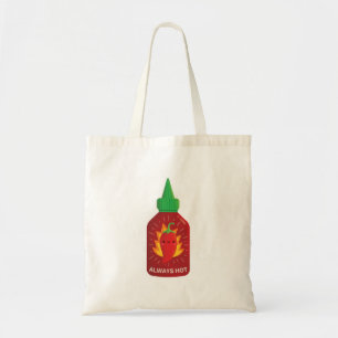 Bolsa Tote Garrafa de Molho de Pimenta Chili Kawaii Always Ho