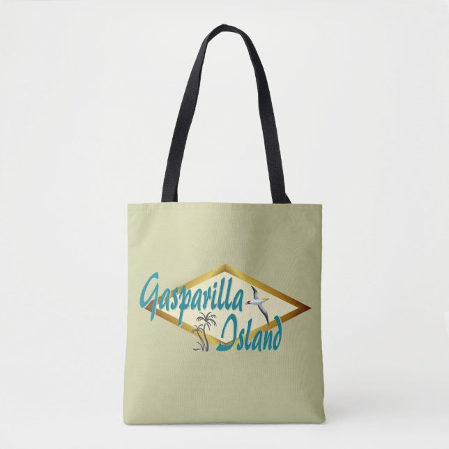 Bolsa Tote Gasparilla Island Florida Seagull design (Frente)