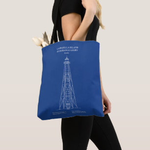 Bolsa Tote Gasparilla Island Rear Range Light - Flórida - AD