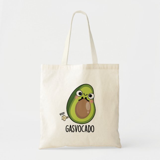 Bolsa Tote Gasvocado Funny Fazendo Farsa Avocado Pun (Frente)