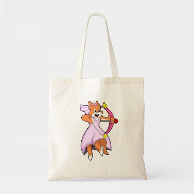 Bolsa Tote Gata como Noiva com vestido de noiva.PNG (Frente)