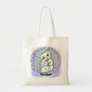 Bolsa Tote Gata Mãe e Gatinho