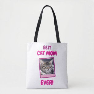 BOLSA TOTE GATA MÃE MÃE SEMPRE PET AMOR DIA DAS MÃES CÃO