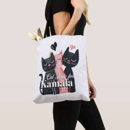 Bolsa Tote Gata para Kamala Harris 2024