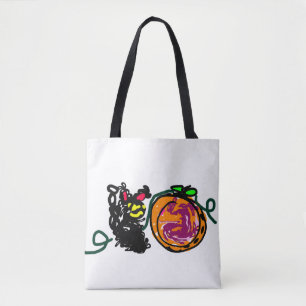 Bolsa Tote Gata Preta alegria outono